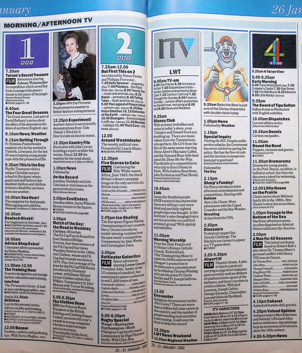 TvDidYouSee's tweet image. #OnThisDay 26 January 1992 📺TV Listings
#DavidJason returns in THE DARLING BUDS OF MAY.
#NigelHawthorne is the star of Screen Two: FLEA BITES.
#PatriciaHodge leads the cast of THE CLONING OF JOANNA MAY.
New episodes of LOVEJOY, &apos;ALLO &apos;ALLO and AS TIME GOES BY.