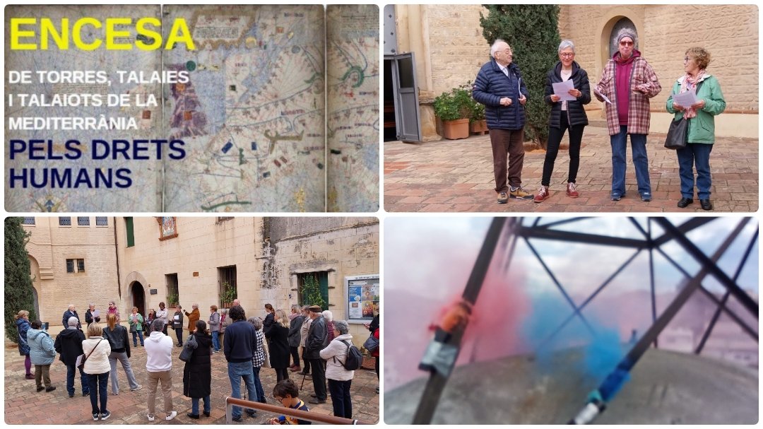 radiodesvern's tweet photo. 🔆🤝#SantJust amb els #DretsHumans a la #Mediterrània. Aquest matí s'ha fet l'Encesa de Torres, Talaies i Talaiots: s'ha llegit el Manifest i s'han encès els fums de colors al campanar de l'Església.

👉A la tarda (18:15h) es repetirà l'acte però s'encendrà foc des del campanar. https://t.co/GCEzR9Q9Na