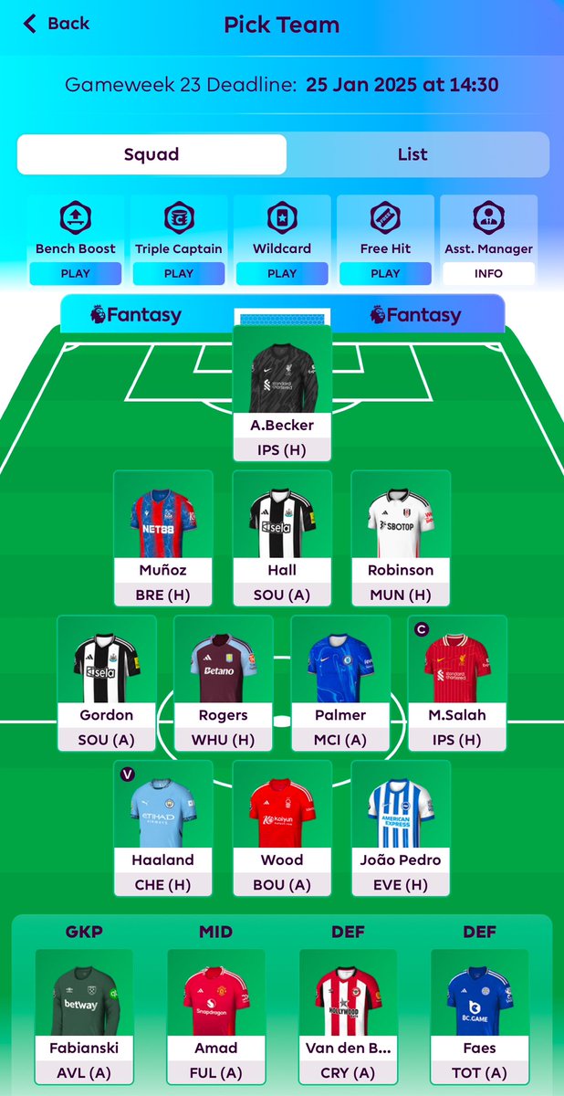 Mej_son's tweet photo. 🔒GW 23
↔️ Sanchez, Sarr -> Alisson, Rogers
🧢 Salah
🌏 1.1m OVR 

#fpl https://t.co/877HaJDO2T