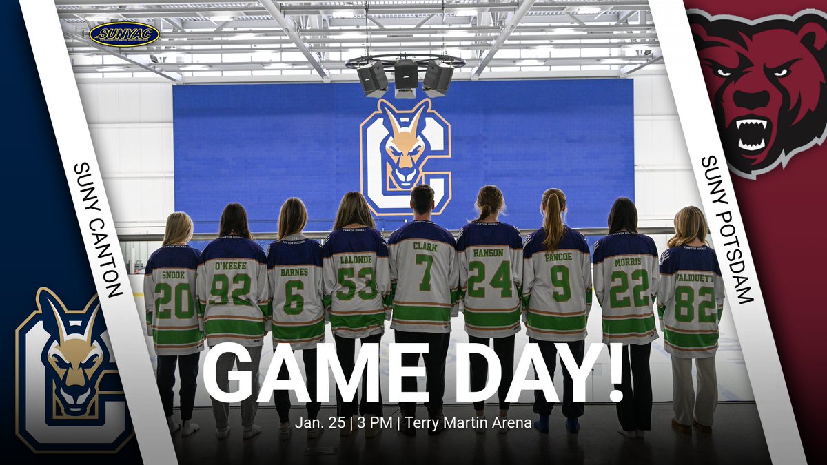 WHOC 🏒 | It's GAME DAY for the women's hockey team as they host SUNY Potsdam at 3 PM. The team will be hosting a Cerebral Palsy charity game with special uniforms that are being auctioned off.

🆚 SUNY Potsdam
🕒 3 PM
📍Terry Martin Arena
🎥📊📝 rooathletics.com/coverage