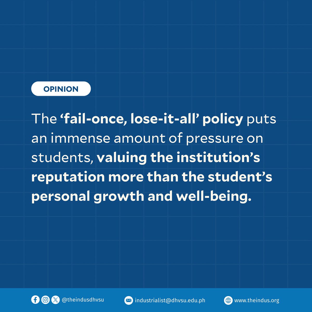 theindus1940's tweet photo. ..”This is the time when institutions must rethink their priorities, get out of a narrow focus on ratings and ratings alone, and develop a more compassionate approach where growth, resilience, and the different paths of the students are valued.“…

#Indus84 https://t.co/Fgr6LE0bHG