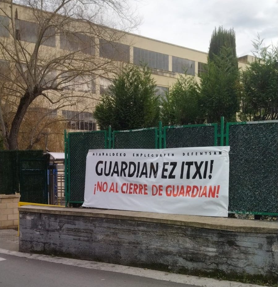 LABaiara's tweet image. 📢GUARDIAN EZ ITXI!! 
¡No al cierre de Guardian! 

🚨Guardianek labea itxi nahi du korrika eta era arduragabean. 

🔴Aiaraldeko enpleguaren defentsan borrokatzea dagokigu!!