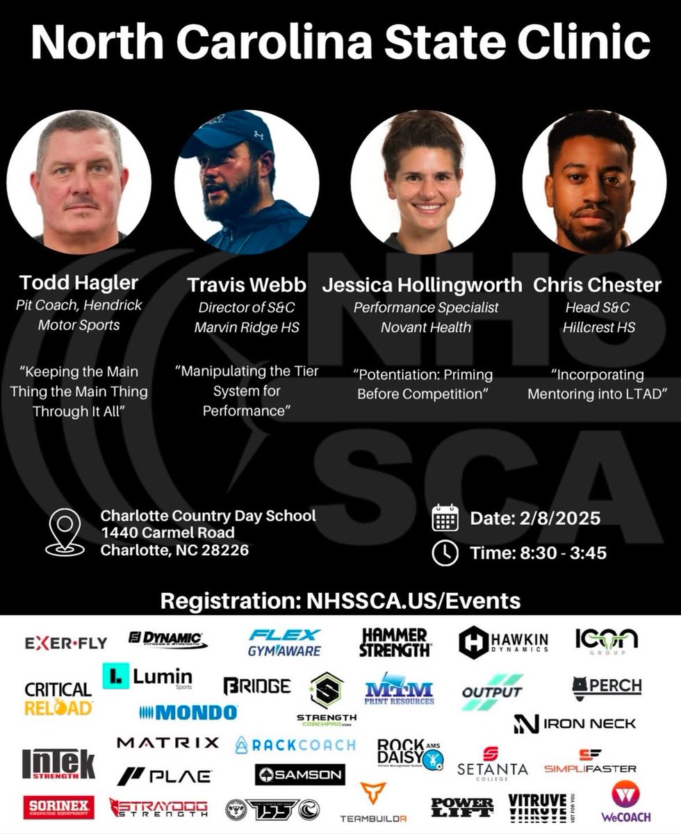 Kyle Jacksic (@kylejacksic) on Twitter photo Officially TWO WEEKS away from the 2025 <a href="/NHSSCA_NC/">NHSSCA of North Carolina</a> State Clinic at Charlotte Country Day School!
Register NOW here: nhssca.us/event/2025-nhs… Officially TWO WEEKS away from the 2025 <a href="/NHSSCA_NC/">NHSSCA of North Carolina</a> State Clinic at Charlotte Country Day School!
Register NOW here: nhssca.us/event/2025-nhs…