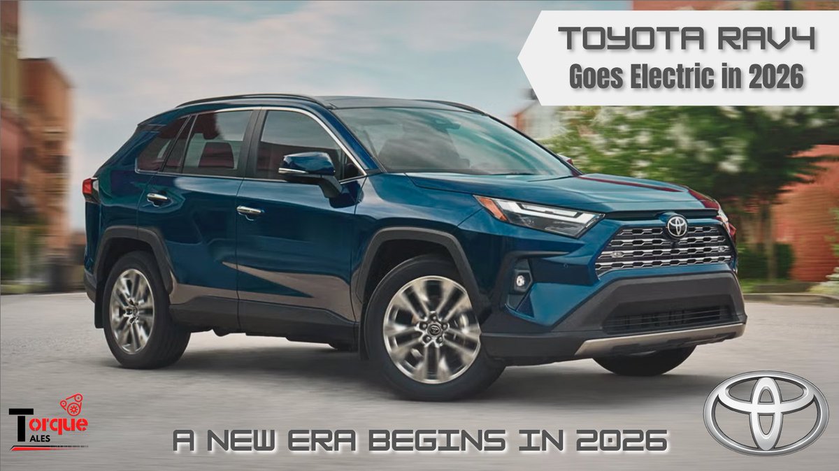 TorqueTales317's tweet image. America's Popular Toyota RAV4 Goes Electric: The Toyota RAV4, one of America’s most beloved SUVs, is set to make a groundbreaking leap into the fully electric realm.

Read more @ torque-tales.blogspot.com/2025/01/americ…

#Torquetales #TOYOTA #Trending #TrendingNow #RAV4 #ElectricVehicles