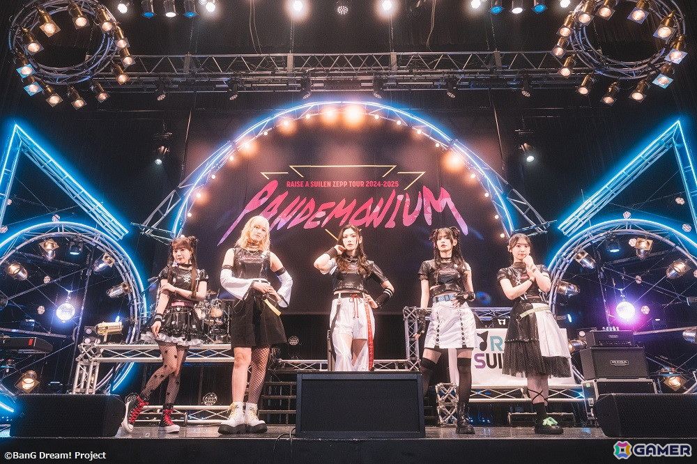 GamerNeJp's tweet photo. RAISE A SUILEN ZEPP TOUR 2024-2025「PANDEMONIUM」のファイナルとなる大阪公演が開催！ https://t.co/K9mTkBAg1f #RASTOUR_PANDEMONIUM_大阪 #バンドリ #RAS https://t.co/gSXmoYqvNR