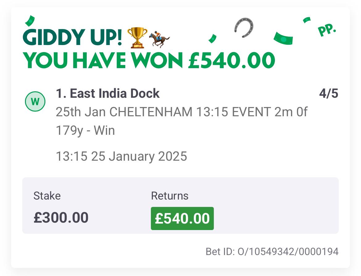 Rory_gillard's tweet image. Ladies and gentlemen your Cheltenham triumph hurdle winner!

I AM PAYING OUT £100 TONIGHT! 💸

DRAW AT 8PM LIKE REPOST AND FOLLOW 🚨