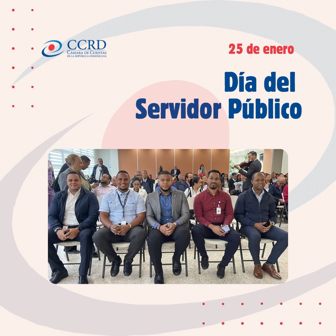 Un servidor público, es una persona que presta un servicio a la sociedad a través de instituciones públicas. 

En el Día Nacional del Servidor, reconocemos la labor de trabajo que cada hombre y mujer realiza con responsabilidad.

#CCRD #DíaNacionalDelServidorPúblico