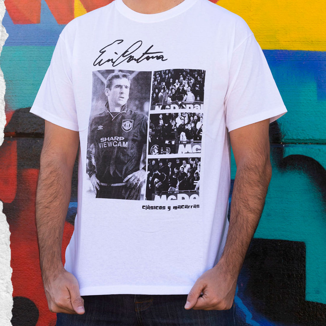 Aprovechamos este 25 de enero para recordar también a la leyenda Eric Cantona, y el homenaje que le hicimos en forma de camiseta ¡ANTINAZIS SIEMPRE!