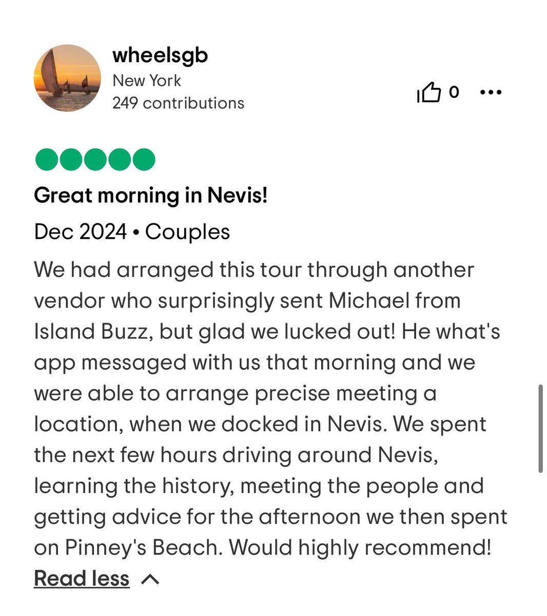 islandbuzztours's tweet photo. More great 5 ⭐️ reviews! 

Book your experiences at https://t.co/CtslmLeOzR (Link in Bio)

#customerservice #customerfeedback #customersatisfaction #review #reviews #customerreview 

#islandbuzztours 
#NevisNaturally #Holidays #NevisNice #waterfall #hike #vacation #travel https://t.co/Yz3pNxHxBV