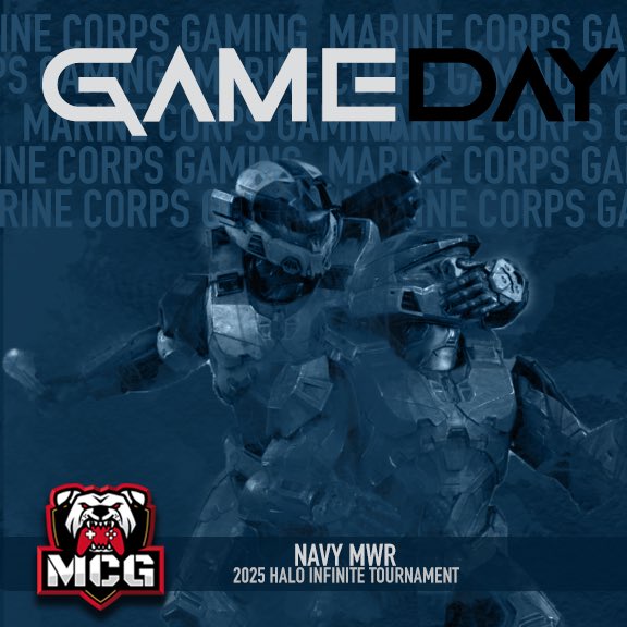 "This time, finish the job"

After a 2nd place finish yesterday, our team is back for more in the Navy MWR Halo Infinite Tournament #2. We go live at 2pm EST!

(Link will be posted below once stream begins)

#marine #military #HaloInfinite #halo #usmc #esports