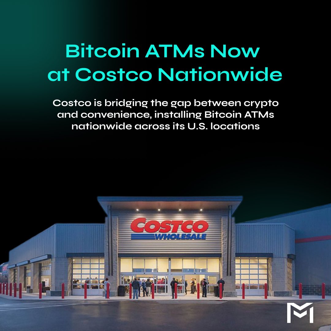 Crypto Meets Convenience! Bitcoin ATMs are now at Costco locations  nationwide, making everyday shopping a step into the future. Are you ready  to pay the crypto way? #BitcoinATMs #CryptoAdoption #Costco