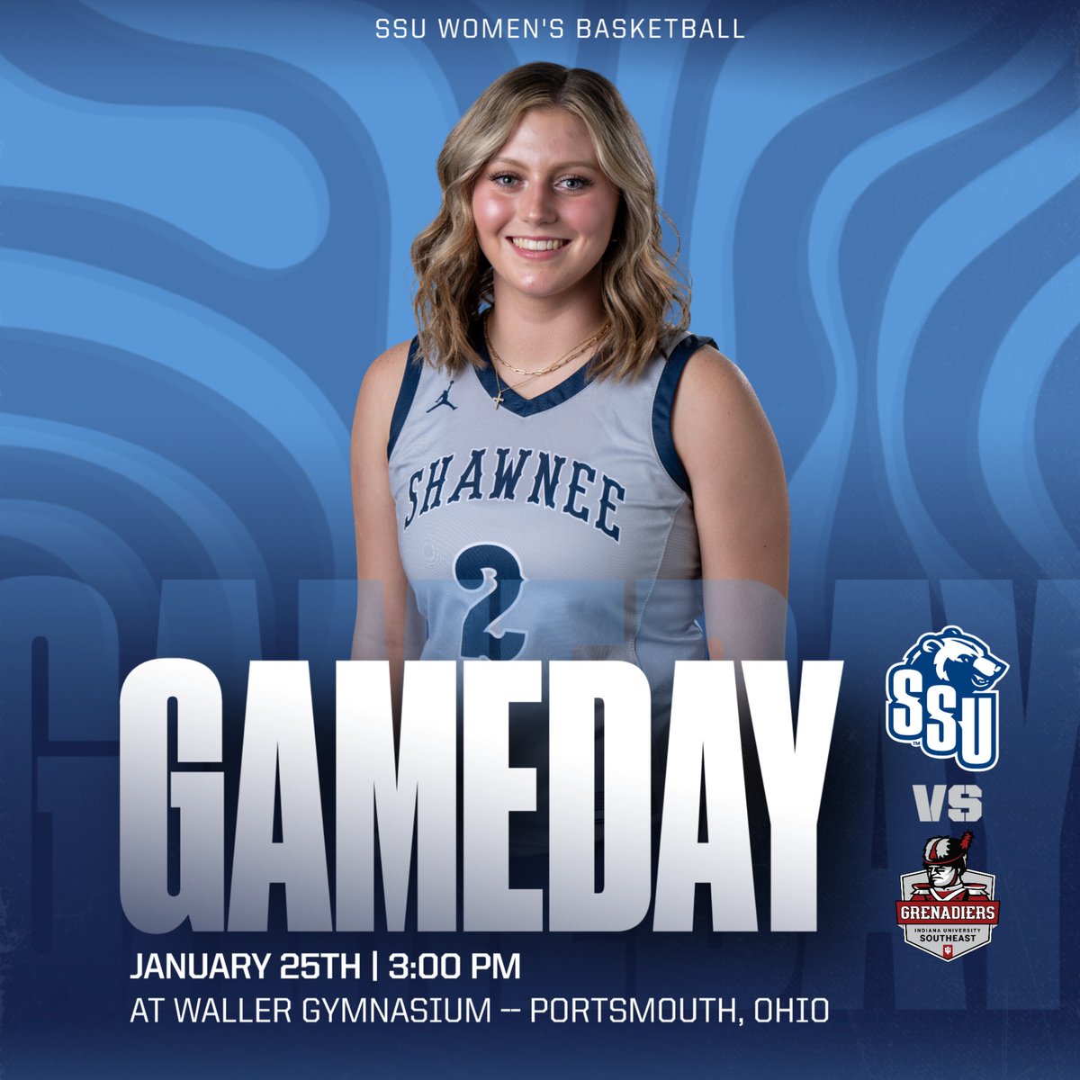 SSUBears's tweet image. It's #GAMEDAY! The women's basketball program at Shawnee State takes on Indiana-Southeast at 3 p.m. in River States Conference action!

WATCH: portal.stretchinternet.com/shawneest