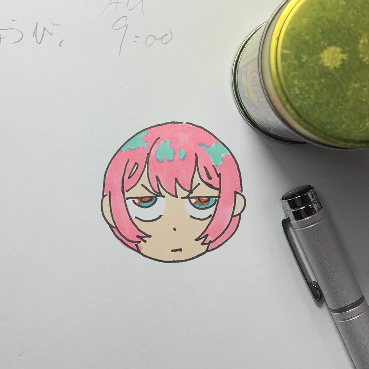 「なるほど丸い 」|ひじからのイラスト
