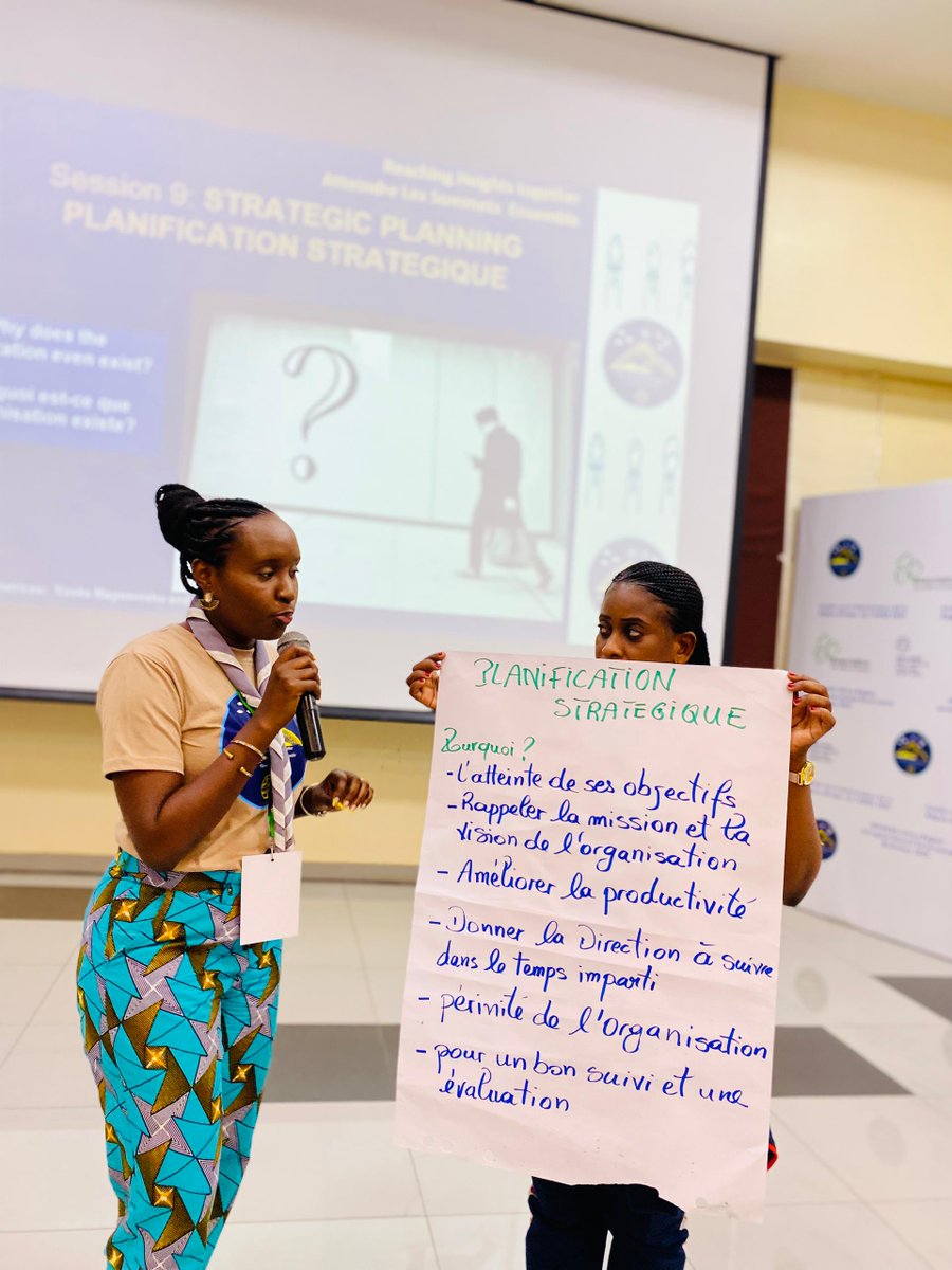 guidesrwanda's tweet photo. Day4: The ongoing discussions are focusing on strategic planning that involves exploring governance structures and reviewing them often, avoid ambiguity in decision making, using planning monitoring & evaluation tools, data collection, analysis, and adaptation #ReachingHeightsTogether @kusafiriwc @africa_region @wagggsworld