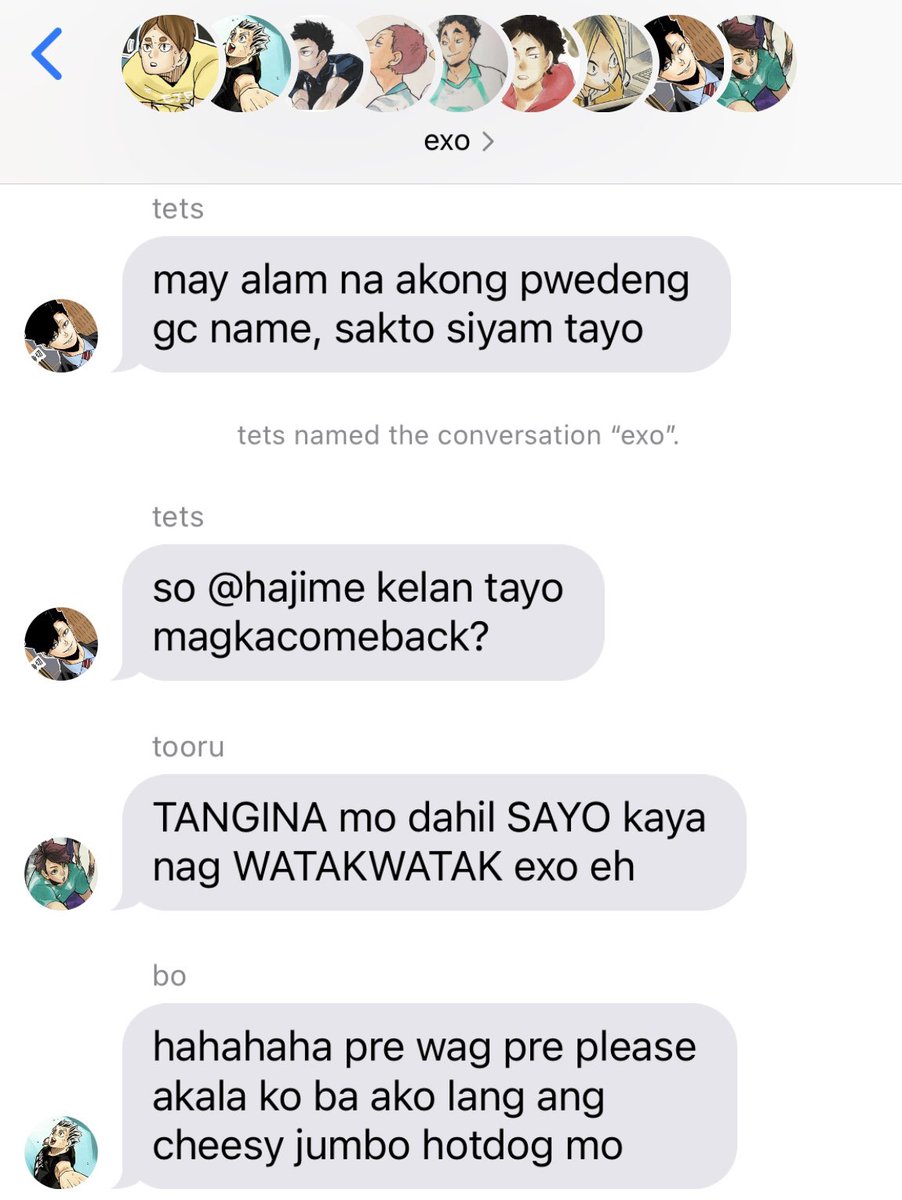tsumugal's tweet photo. we are one, we are exo
- a #haikyuu filo au kung saan nagjowaan silang lahat para tulungan si motoya https://t.co/e33VlKUMOs