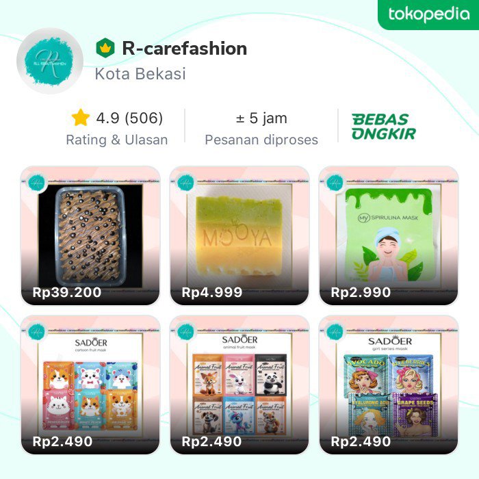 almsmoney's tweet photo. Yuk, cek produk menarik dari Toko R-carefashion di @Tokopedia! https://t.co/pkAzdknMsw https://t.co/RTmIHQm7xH