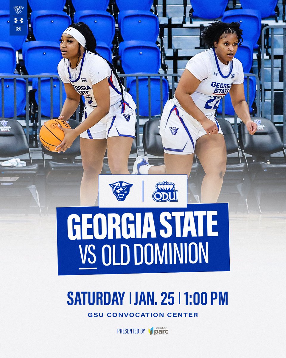 𝘽𝘼𝘾𝙆 𝙄𝙉 𝙏𝙃𝙀 𝘾𝙊𝙉𝙑𝙊!

🆚 ODU
📍 GSU Convocation Center
⏰ 1:00 p.m. 

#LightItBlue | #FamilyByCHOICES