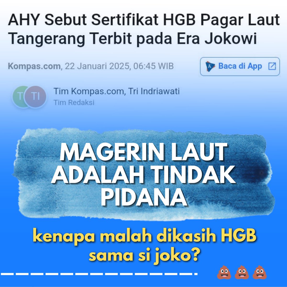 didilionrich's tweet photo. Ternyata..
.
.
AHY baru ngejabat Menteri ATR itu Februari 2024, makanya dia ngomong kek gitu.
.
Sedangkan HGB nya keluar Agustus 2023. Dan yang megang jabatan ATR sebelum nya adalah Hadi Tjahjanto. Tapi permasalahannya.. Pak Hadi sendiri gatau soal HGB itu.
.
Jadi.. itu Jokowi lewat mana ya keluarin HGBnya? Ada yang tau gak?