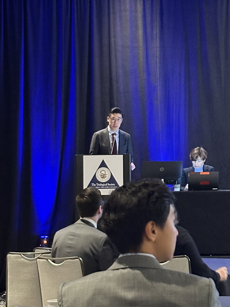 matthew_lin_md's tweet photo. Thank you @Triological for the opportunity to present outcomes from our otolaryngology-focused introductory clinical research curriculum for junior medical students! #Trio2025 #ENTX https://t.co/ugnF9zohJs