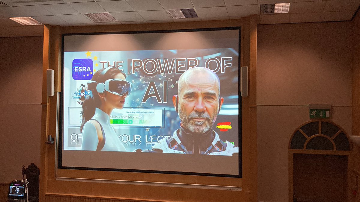 Ashwani Gupta (@ashwani_doc) on Twitter photo #WDRAPM2025 <a href="/Vicente_roques/">Vicente Roques Escolar</a> giving a very interesting human intelligent perspective on the use of #AI in various walks of life with particular ephasis on its use in presentations <a href="/ESRA_Society/">ESRA | European Society of Regional Anaesthesia</a> #WDRAPM2025 <a href="/Vicente_roques/">Vicente Roques Escolar</a> giving a very interesting human intelligent perspective on the use of #AI in various walks of life with particular ephasis on its use in presentations <a href="/ESRA_Society/">ESRA | European Society of Regional Anaesthesia</a>