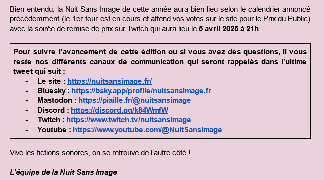Nuit sans Image tweet media