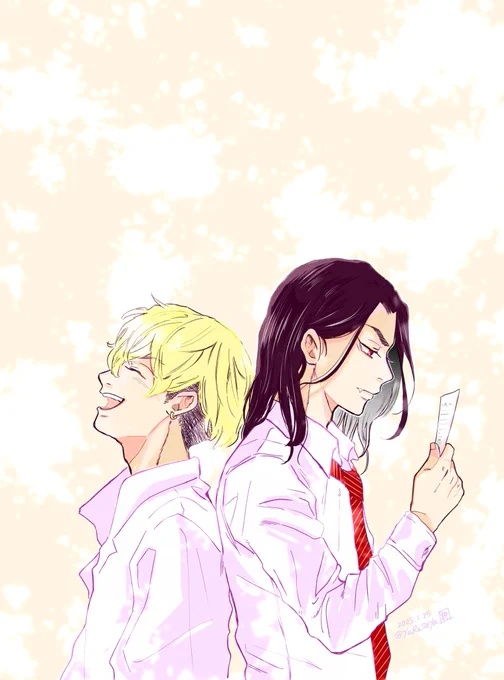 3年前に描いた千冬と場地さん再掲「宝だ」って言ってくれてありがとう #東京リベンジャーズ2地上波初放送 