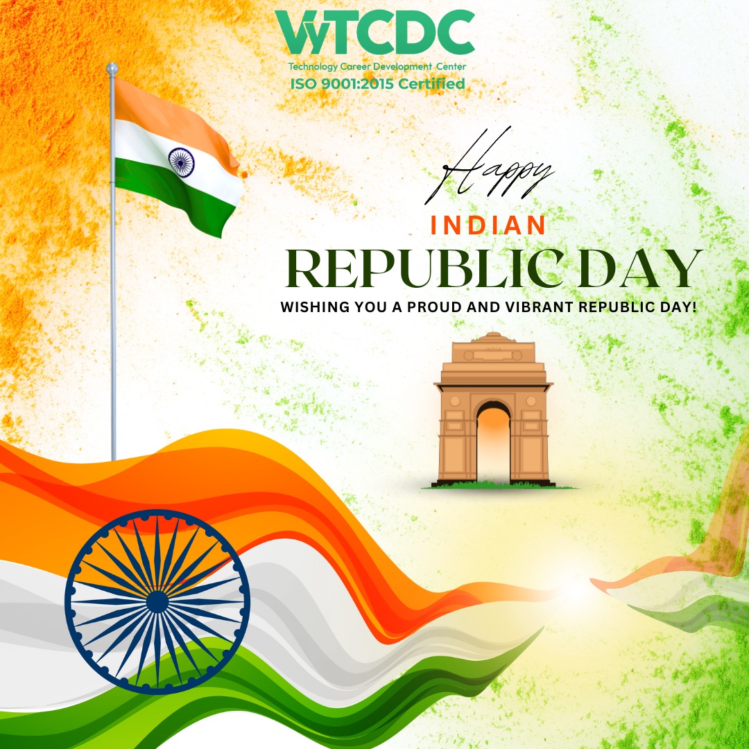 vytcdc's tweet image. This Republic Day, we salute the pioneers of our democracy who gifted us the freedom to dream big and achieve greatness.

At VyTCDC, we honor this legacy by empowering students with the knowledge and skills to shape a stronger and more advanced India.

#VyTCDC #RepublicDay2025