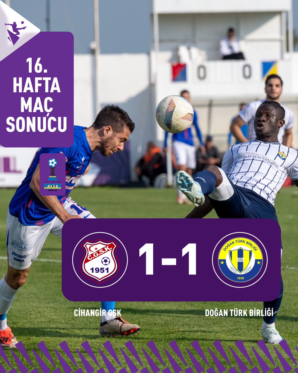 🏆Aksa Süper Lig’de heyecanla beklemen 2.yarının ilk canlı yayınlanan maçı sonuçlandı⚽️
#miraclesportv #aksasüperlig #kktcfutbol #kktcsüperlig #maç #futbol