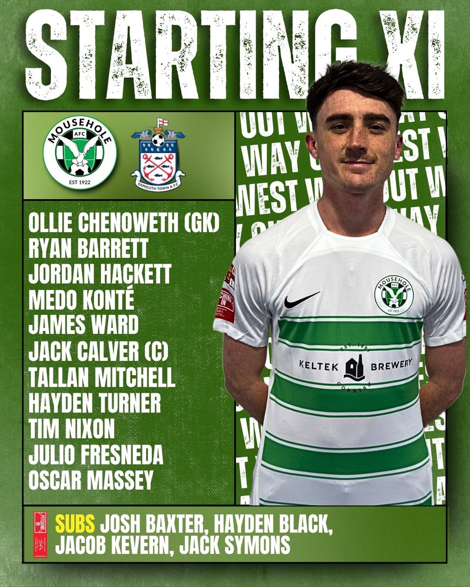 π π’π¨π¦πππ’ππ πππ (@mouseholeafc) on Twitter photo YOUR SEAGULLS LINE-UP THIS AFTERNOON π
<a href="/MedoKonte_/">Medo</a> replaces the injured Max Hill in our back line.
<a href="/Cornishfootball/">Dave Deacon</a> <a href="/swsportsnews/">South West Sports News</a> <a href="/SouthernLeague1/">The Pitching In Southern Football League</a>
<a href="/KJMsport57/">Kevin Marriott</a>
#football #soccer #sport #premierleague #cornwall #wayoutwest #seagulls #mafc YOUR SEAGULLS LINE-UP THIS AFTERNOON π
<a href="/MedoKonte_/">Medo</a> replaces the injured Max Hill in our back line.
<a href="/Cornishfootball/">Dave Deacon</a> <a href="/swsportsnews/">South West Sports News</a> <a href="/SouthernLeague1/">The Pitching In Southern Football League</a>
<a href="/KJMsport57/">Kevin Marriott</a>
#football #soccer #sport #premierleague #cornwall #wayoutwest #seagulls #mafc