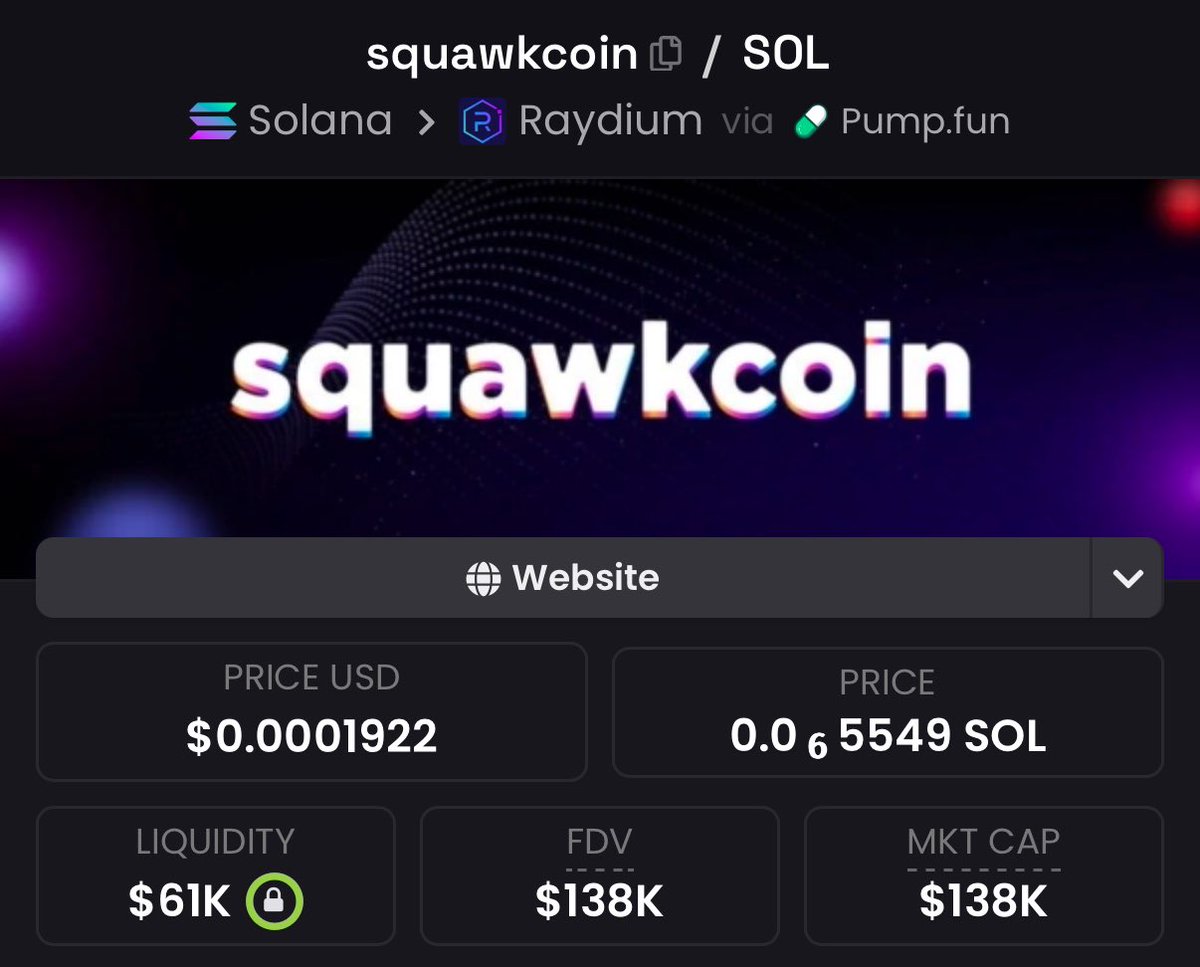 CryptoGatsu's tweet photo. @MarcellxMarcell ALSO #SQUAWKCOIN
3hnUeTyU22B8KQyeRfremEfYsabY4YDXNcPuwZgCpump https://t.co/QL1ZOPlhHc