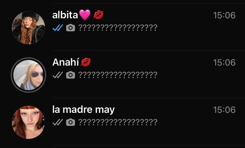así se ve el whatsapp de una chica cuando lee algo q la deja ice frío hielo