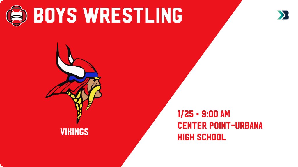 Boys Wrestling (Varsity) Meet Day! - Check out the event preview for the Decorah Vikings. It starts at 9:00 AM and is at Center Point-Urbana High School. gobound.com/ia/ihsaa/boysw…