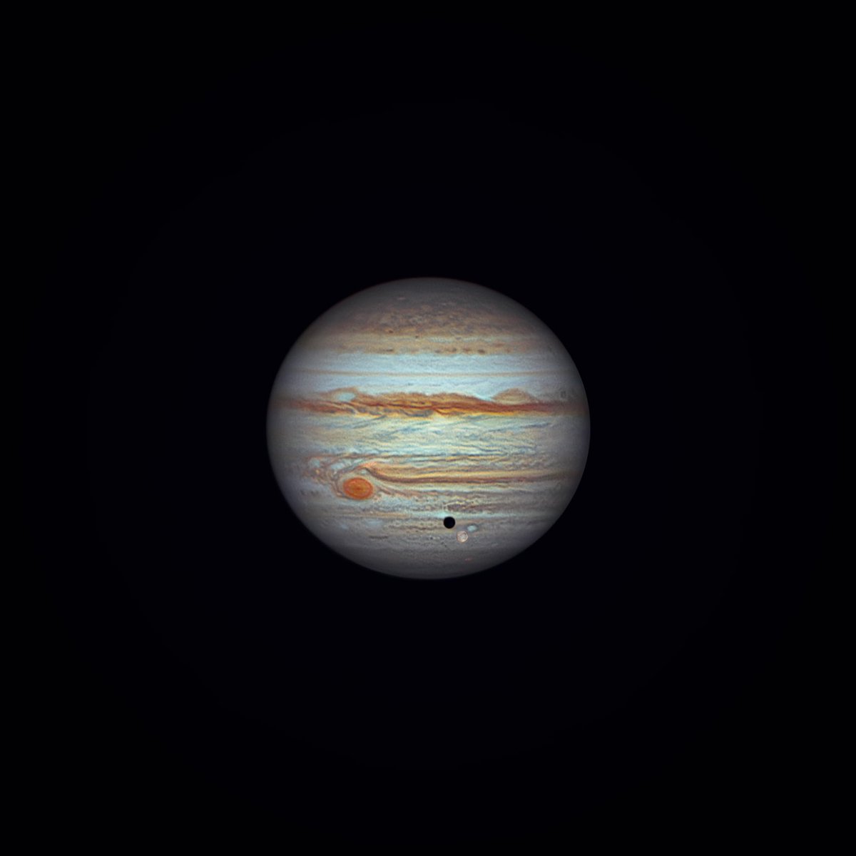 My planetary parade composite I’m sharing soon has a photo of Uranus in it. 

Just wanted to warn you so you weren’t caught off guard. 

Anyways… here’s the clearest Jupiter photo I’ve managed with my 11” scope.