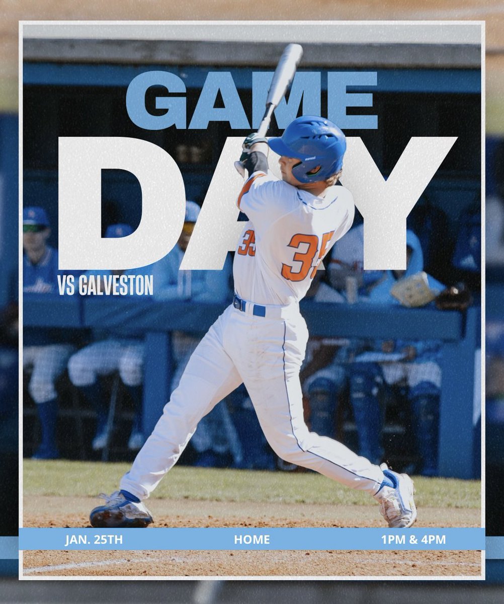 Angelina College Baseball (@runnersbsb) on Twitter photo BASEBALL GAME DAYS ARE BACK
AC will play a doubleheader vs Galveston!!
π: Home
β°: 1pm & 4pm
Live stream:
Game 1: tsbnsports.com/galveston-vs-aβ¦
Game 2: tsbnsports.com/galveston-vs-aβ¦
#RunEm BASEBALL GAME DAYS ARE BACK
AC will play a doubleheader vs Galveston!!
π: Home
β°: 1pm & 4pm
Live stream:
Game 1: tsbnsports.com/galveston-vs-aβ¦
Game 2: tsbnsports.com/galveston-vs-aβ¦
#RunEm