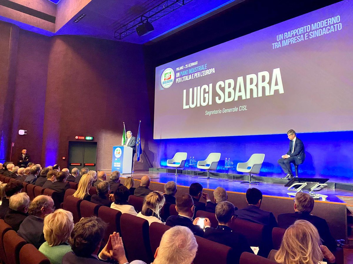 #LuigiSbarra a convegno Milano: “Il tema di un piano industriale per l’Italia e per l’Europa e’ cruciale ma deve essere più di un elenco di incentivi o agevolazioni: occorre una visione strategica per il futuro del Paese, costruita su tre pilastri fondamentali: più innovazione e