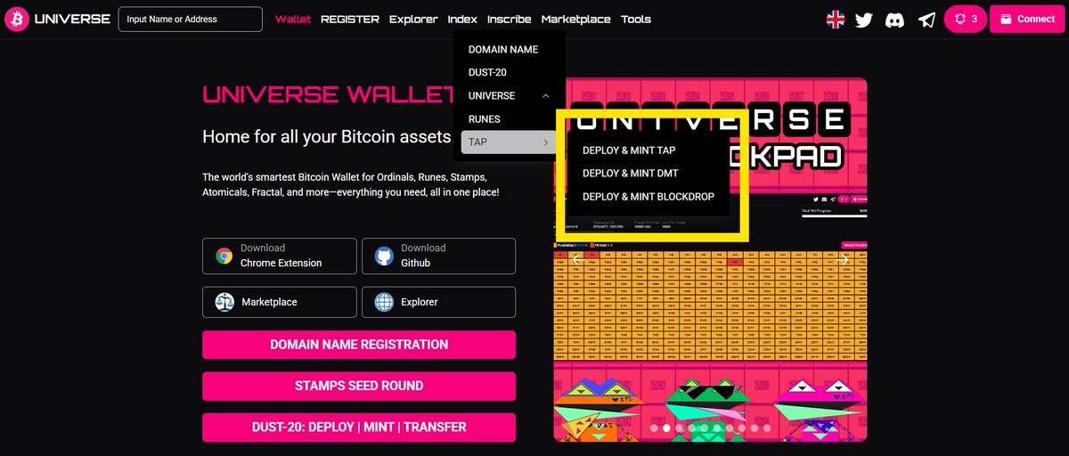 bitcoinunified's tweet photo. 🚀 Deploy and mint your own #TAP, #DMT, #UNAT, or #Blockdrop effortlessly with us:

👉 Deploy TAP token: https://t.co/FnMmygJial
👉 Deploy a DMT | UNAT: https://t.co/JGi8rDxJ9Z
👉 Deploy a Blockdrop: https://t.co/OuBNXLOrxS

Interacting with @tap_protocol has never been this simple! 🔥 #Bitcoin