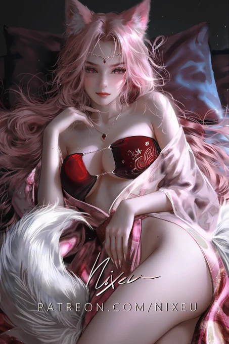 Pink kitsune 
