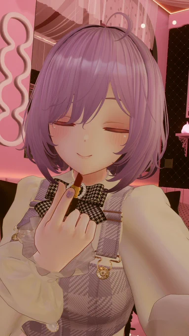 #おうつちのVRC日記口紅ペンとネイルペン!つかってもらえてうれしい～～ 