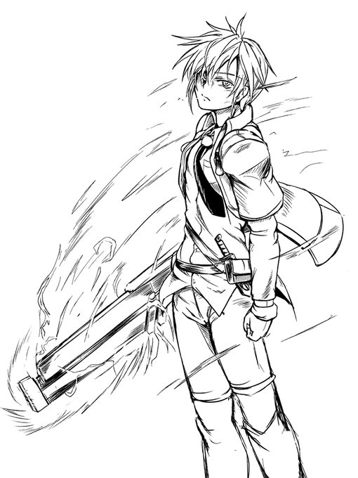 一応戦う男の子も描けるんやで……z 