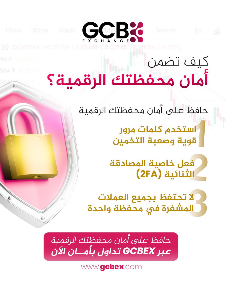 GcbGlobal's tweet photo. 🔐 الأمان هو أساس تداول العملات المشفرة.
اتبع هذه النصائح لحماية محفظتك الرقمية وتداول بأمان على منصة GCBEX.
https://t.co/fFK6wZDKZH
#GCBEX #GCB #GCB_Exchange #GCB_Token #SecureTrading #BTC #ETH
#أمان_التداول #تداول #محفظة_رقمية #اختيارك_GCBEX https://t.co/htLYQJlR9c