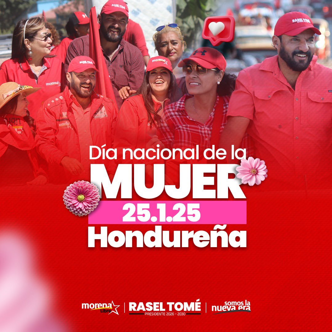 raseltome's tweet image. En este Día de la Mujer Hondureña. Celebramos la valentía y la enorme contribución de todas las mujeres a nuestra Patria.

Con su determinación y compromiso lograremos construir la patria que soñaron nuestros próceres y nuestros mártires.

Felicidades en su dia.