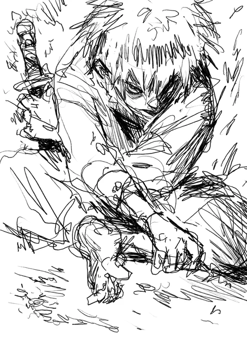 流石に最近描いてなさすぎて
好きな感じの落書き。 