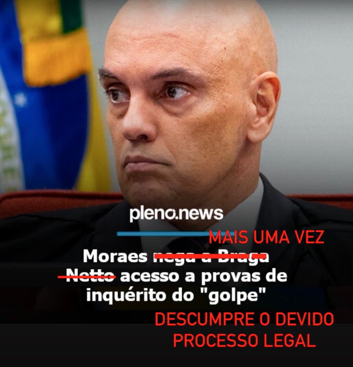 juliovschneider's tweet photo. Aqui nos EUA, é crime não dar acesso ao processo legal https://t.co/IWtFqBP1vD