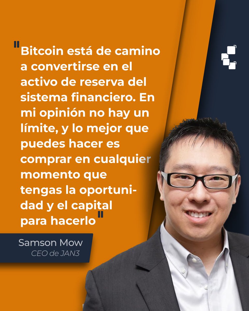 Según Samson Mow, deberías comprar #bitcoin en cualquier momento que  puedas. ¿Estás de acuerdo? 🤔 #btc #criptomonedas