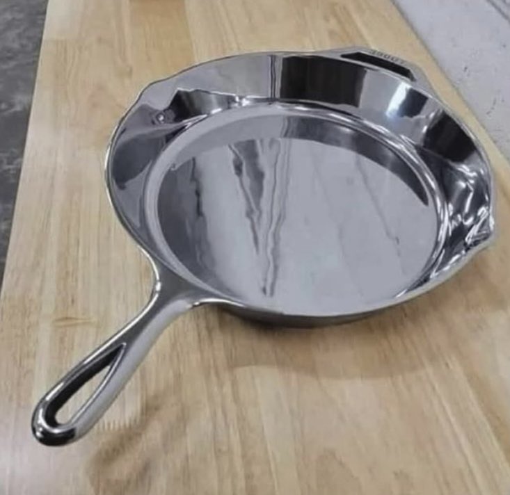 I just cleaned her cast iron for her I hope she’s happy