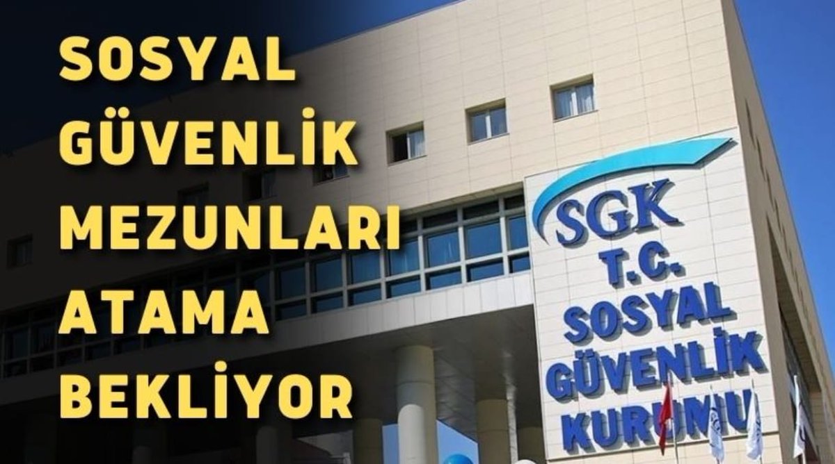 ASuleymanGuler's tweet photo. 3004 nitelik kodlu Sosyal Güvenlik bölümü mezunları, *Sosyal Güvenlik Kurumunda* görev alarak halkımıza daha iyi hizmet sunmak istiyor!  
Bu alandaki yetkinlikleri ile SGK’nın personel ihtiyacını karşılamaya hazırlar. 
#𝗦𝗼𝘀𝘆𝗮𝗹𝗚𝘂𝘃𝗲𝗻𝗹𝗶𝗸𝗠𝗲𝘇𝘂𝗻𝗹𝗮𝗿ı
@isikhanvedat https://t.co/isEbiYNZd8
