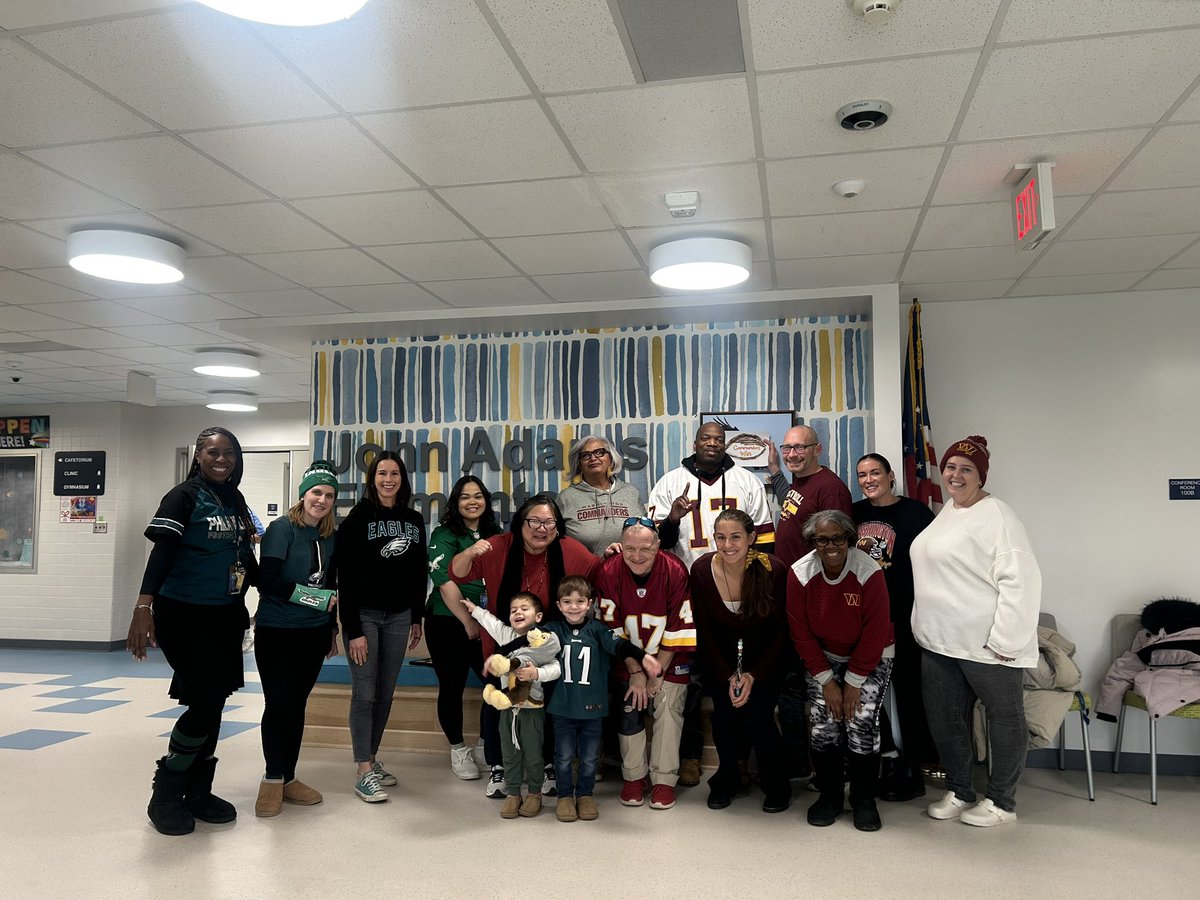 Dr. Alicia Kingcade (@jaelemprincipal) on Twitter photo John Adams ES family had a friendly dress up day competition to celebrate the Washington Commanders making it to the NFC Championship game. #BeEager #EagerEagles <a href="/JohnAdamsElem/">John Adams Elem Sch</a> John Adams ES family had a friendly dress up day competition to celebrate the Washington Commanders making it to the NFC Championship game. #BeEager #EagerEagles <a href="/JohnAdamsElem/">John Adams Elem Sch</a>