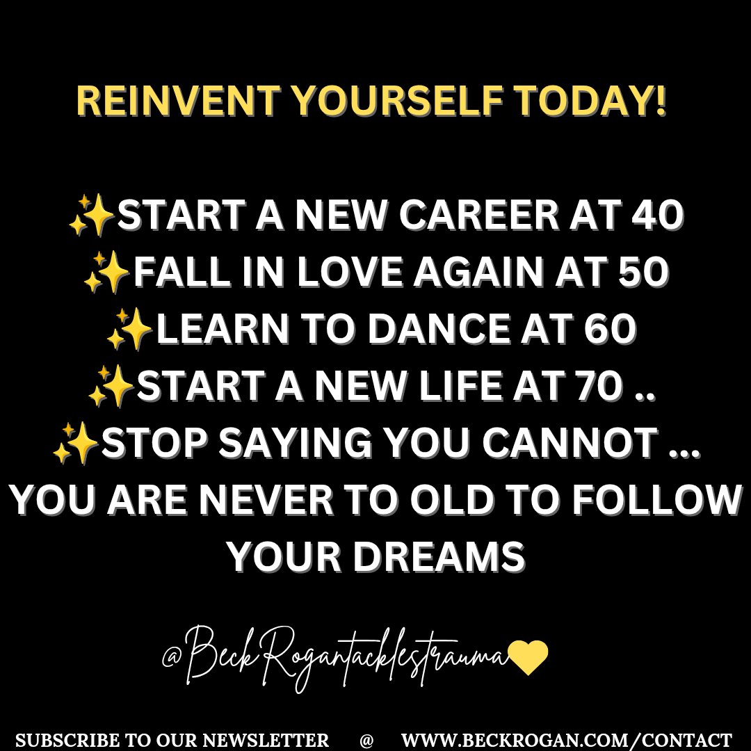 TheBeckRogan's tweet image. Every single day for the rest of our lives is a new day that is full of opportunity  we can use to create a new life at any time we so desire. 

#Beckrogantacklestrauma
#selfmatters
#rejuvenate
#womensupportwomen
#menshealth
#selfimprovement
#traumasurvivors
#Beckrogan