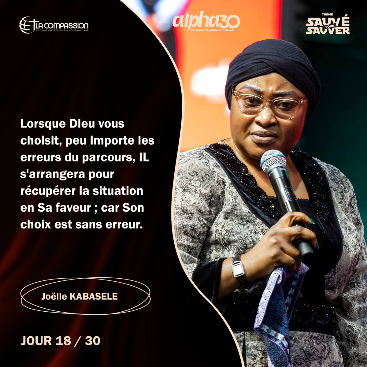 CompassionCrefm's tweet photo. #flashback | Alpha30 2025 - Jour 18 | Pasteure JoelleKABASELE 

1/4

#citations #Alpha30 #Pastjoellekabasele #kinshasa #jésus https://t.co/ePjpKr0ZkN