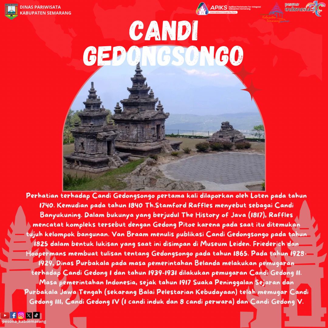 Libur panjang minggu ini mau kemana?
Jangan lupa plesiran ke Candi Gedongsongo Bandungan ya.
Tapi sebelumnya, yuk kita kenali dulu Candi Gedongsongo-nya
#ayodolannangkabupatensemarang #pesonakabupatensemarang #pesonakabsemarang #diindonesiaaja #wonderfulindonesia #pesonaindonesia